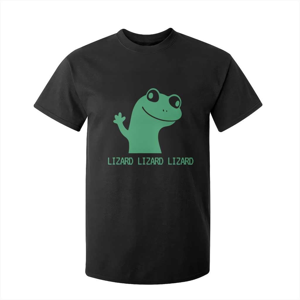 Funny Lizard Lizard Lizard T Shirt For Kid Weirdcore Gecko Reptile Meme TS02 Black Print Your Wear