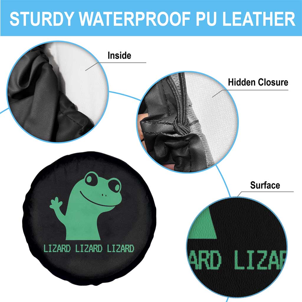 Funny Lizard Lizard Lizard Spare Tire Cover Weirdcore Gecko Reptile Meme TS02 Print Your Wear