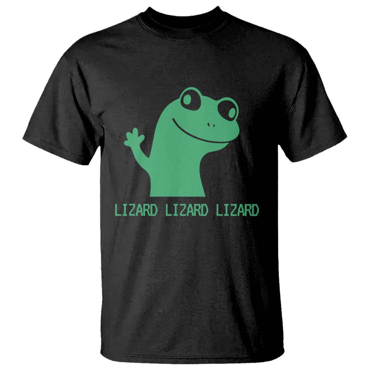 Funny Lizard Lizard Lizard T Shirt Weirdcore Gecko Reptile Meme TS02 Black Print Your Wear