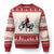 Santa Trump Riding Elephant Xmas Ugly Christmas Sweater He Won 47th President Republican Xmas TS02 Red Print Your Wear