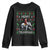 Trump Christmas Youth Sweatshirt Merry Trumpmas He Won 47th President Ugly Sweater TS02 Black Print Your Wear