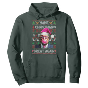 Trump Christmas Pink Bubble Gum Hoodie Make Christmas Great Again Ugly Sweater TS02 Dark Forest Green Print Your Wear
