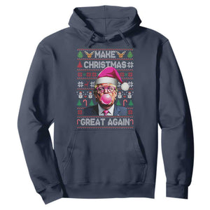 Trump Christmas Pink Bubble Gum Hoodie Make Christmas Great Again Ugly Sweater TS02 Navy Print Your Wear