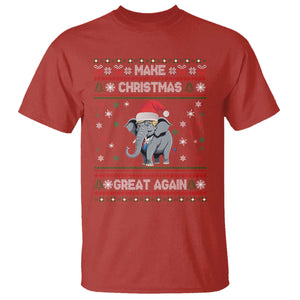 Trump Christmas T Shirt Make Christmas Great Again Republican Elephant Ugly Sweater TS02 Red Print Your Wear