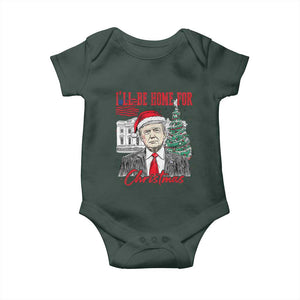 Christmas Trump Baby Onesie I'll Be Home For Xmas 2024 Retro Vintage TS02 Print Your Wear