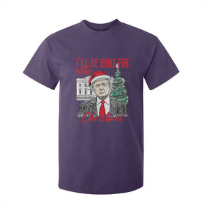 Christmas Trump T Shirt For Kid I'll Be Home For Xmas 2024 Retro Vintage TS02 Purple Print Your Wear