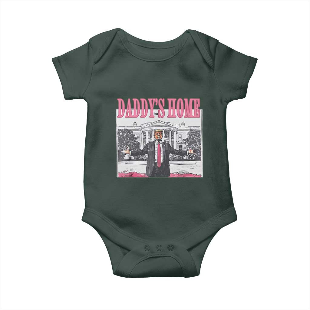 Trump Won 2024 Pink Baby Onesie Daddy's Home TS02 Print Your Wear