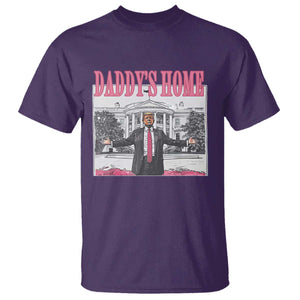 Trump Won 2024 Pink T Shirt Daddy's Home TS02 Purple Print Your Wear