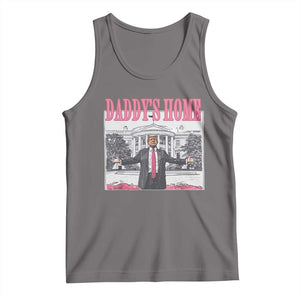Trump Won 2024 Pink Tank Top Daddy's Home TS02 Deep Heather Print Your Wear
