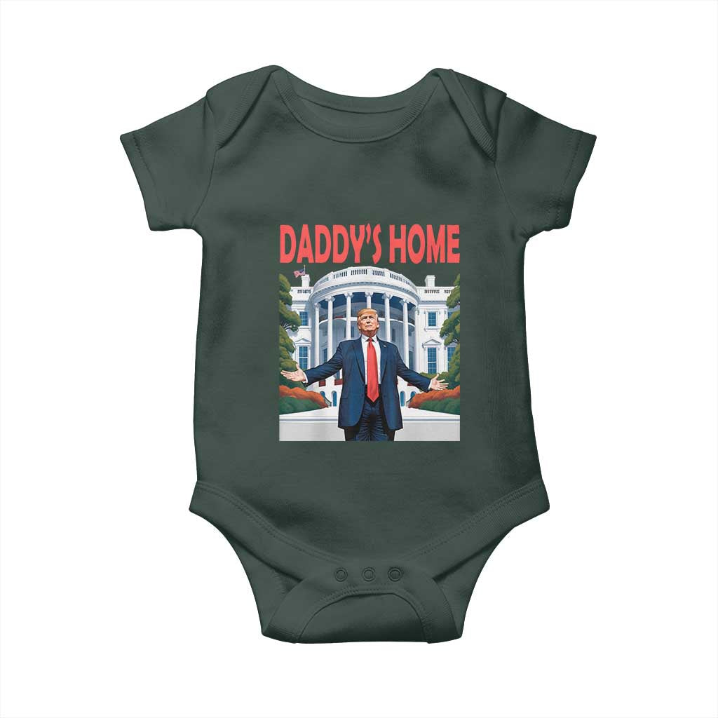 Trump Won 2024 Baby Onesie Trump Daddys Home White House TS02 Print Your Wear