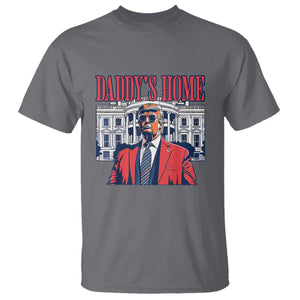 Trump Won 2024 T Shirt Daddy's Home TS02 Charcoal Print Your Wear
