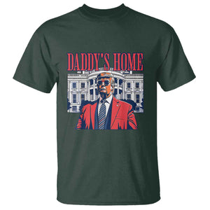 Trump Won 2024 T Shirt Daddy's Home TS02 Dark Forest Green Print Your Wear