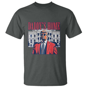 Trump Won 2024 T Shirt Daddy's Home TS02 Dark Heather Print Your Wear