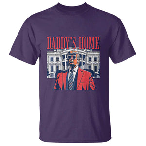 Trump Won 2024 T Shirt Daddy's Home TS02 Purple Print Your Wear