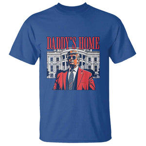 Trump Won 2024 T Shirt Daddy's Home TS02 Royal Blue Print Your Wear