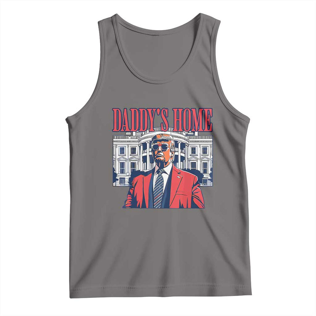 Trump Won 2024 Tank Top Daddy's Home TS02 Deep Heather Print Your Wear