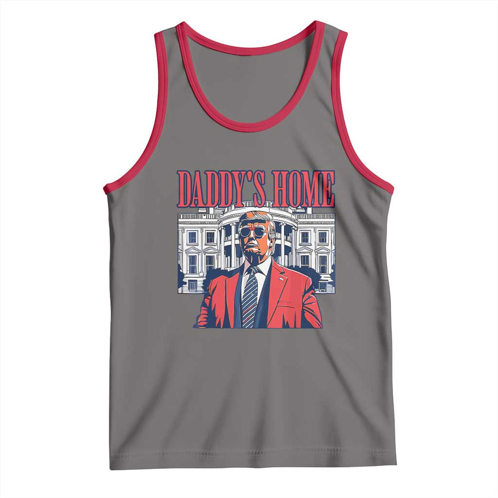 Trump Won 2024 Tank Top Daddy's Home TS02 Deep Heather Red Print Your Wear