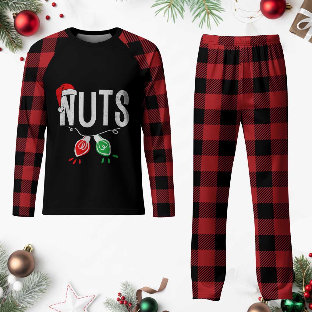 Christmas Matching Couple Plaid Pajama Set Chestnuts Xmas Funny Nuts TS02 Buffalo Plaid Print Your Wear