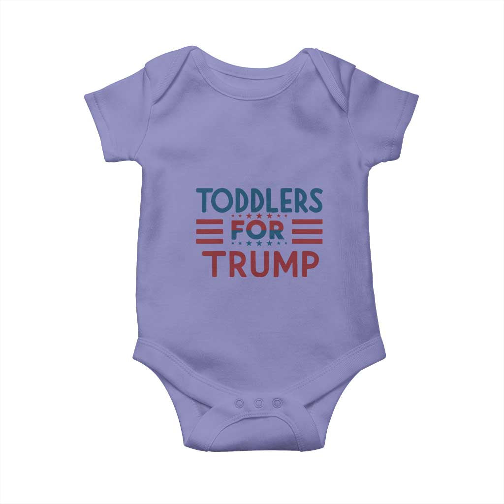 Trump 2024 Baby Onesie Toddlers for Trump Kids Trump 2024 TS02 Violet Print Your Wear