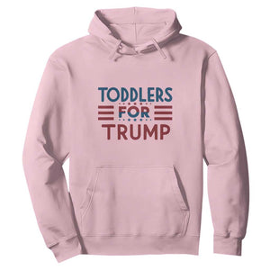 Trump 2024 Hoodie Toddlers for Trump Kids Trump 2024 TS02 Light Pink Print Your Wear