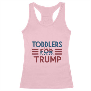 Trump 2024 Racerback Tank Top Toddlers for Trump Kids Trump 2024 TS02 Light Pink Print Your Wear