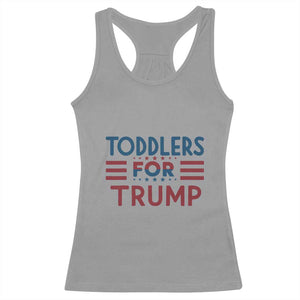 Trump 2024 Racerback Tank Top Toddlers for Trump Kids Trump 2024 TS02 Sport Gray Print Your Wear