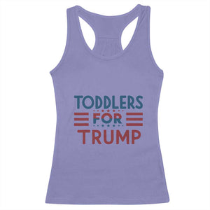 Trump 2024 Racerback Tank Top Toddlers for Trump Kids Trump 2024 TS02 Violet Print Your Wear