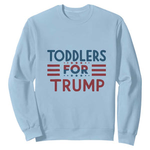 Trump 2024 Sweatshirt Toddlers for Trump Kids Trump 2024 TS02 Light Blue Print Your Wear