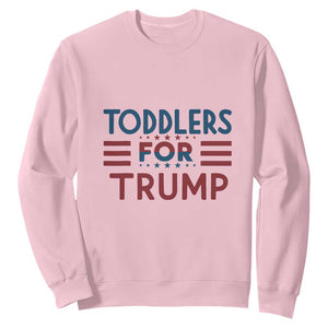 Trump 2024 Sweatshirt Toddlers for Trump Kids Trump 2024 TS02 Light Pink Print Your Wear
