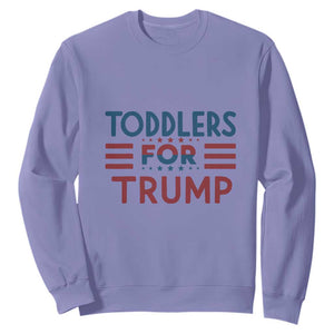 Trump 2024 Sweatshirt Toddlers for Trump Kids Trump 2024 TS02 Violet Print Your Wear