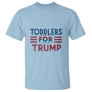Trump 2024 T Shirt Toddlers for Trump Kids Trump 2024 TS02 Light Blue Print Your Wear