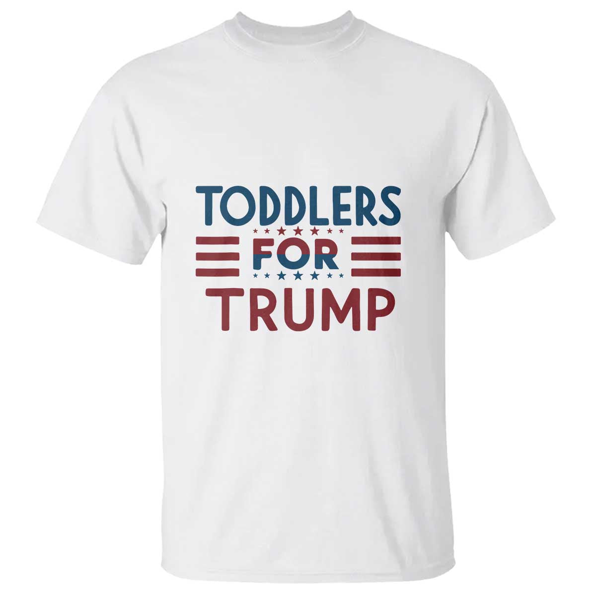 Trump 2024 T Shirt Toddlers for Trump Kids Trump 2024 TS02 White Print Your Wear
