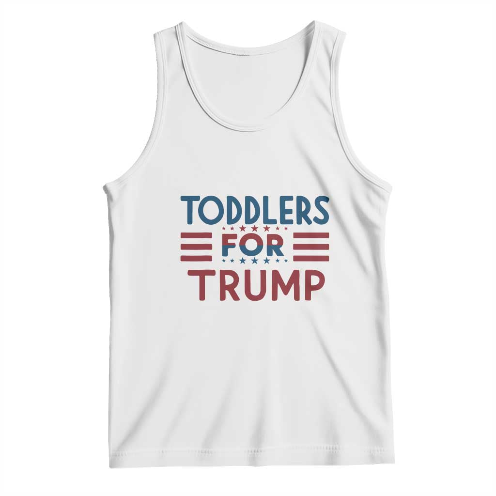 Trump 2024 Tank Top Toddlers for Trump Kids Trump 2024 TS02 White Print Your Wear