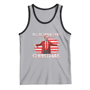 Trump 2024 Tank Top Trump 2024 I'll Be Home For Christmas Funny Trump Xmas 2024 TS02 Athletic Heather Black Print Your Wear