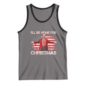 Trump 2024 Tank Top Trump 2024 I'll Be Home For Christmas Funny Trump Xmas 2024 TS02 Deep Heather Black Print Your Wear