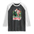 Funny Trump Santa 2024 Christmas Raglan Shirt I'll Be Home For Xmas TS02 Black White Print Your Wear