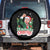 Funny Trump Santa 2024 Christmas Spare Tire Cover I'll Be Home For Xmas TS02 No hole Black Print Your Wear