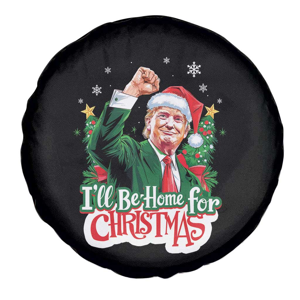 Funny Trump Santa Christmas Spare Tire Cover I'll Be Home For Xmas TS02 Print Your Wear