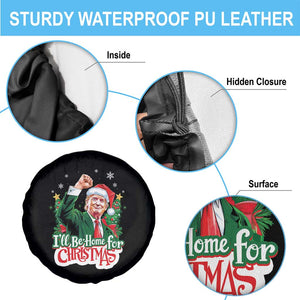 Funny Trump Santa 2024 Christmas Spare Tire Cover I'll Be Home For Xmas TS02 Print Your Wear