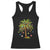 Christmas Palm Tree Racerback Tank Top Xmas Lights Tropical Hawaiian Holidays TS02 Black Print Your Wear