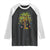 Christmas Palm Tree Raglan Shirt Xmas Lights Tropical Hawaiian Holidays TS02 Black White Print Your Wear