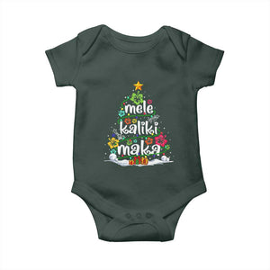 Tropical Hawaiian Christmas Baby Onesie Mele Kalikimaka Palm Tree Xmas in Hawaii TS02 Print Your Wear