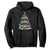 Tropical Hawaiian Christmas Hoodie Mele Kalikimaka Palm Tree Xmas in Hawaii TS02 Black Print Your Wear