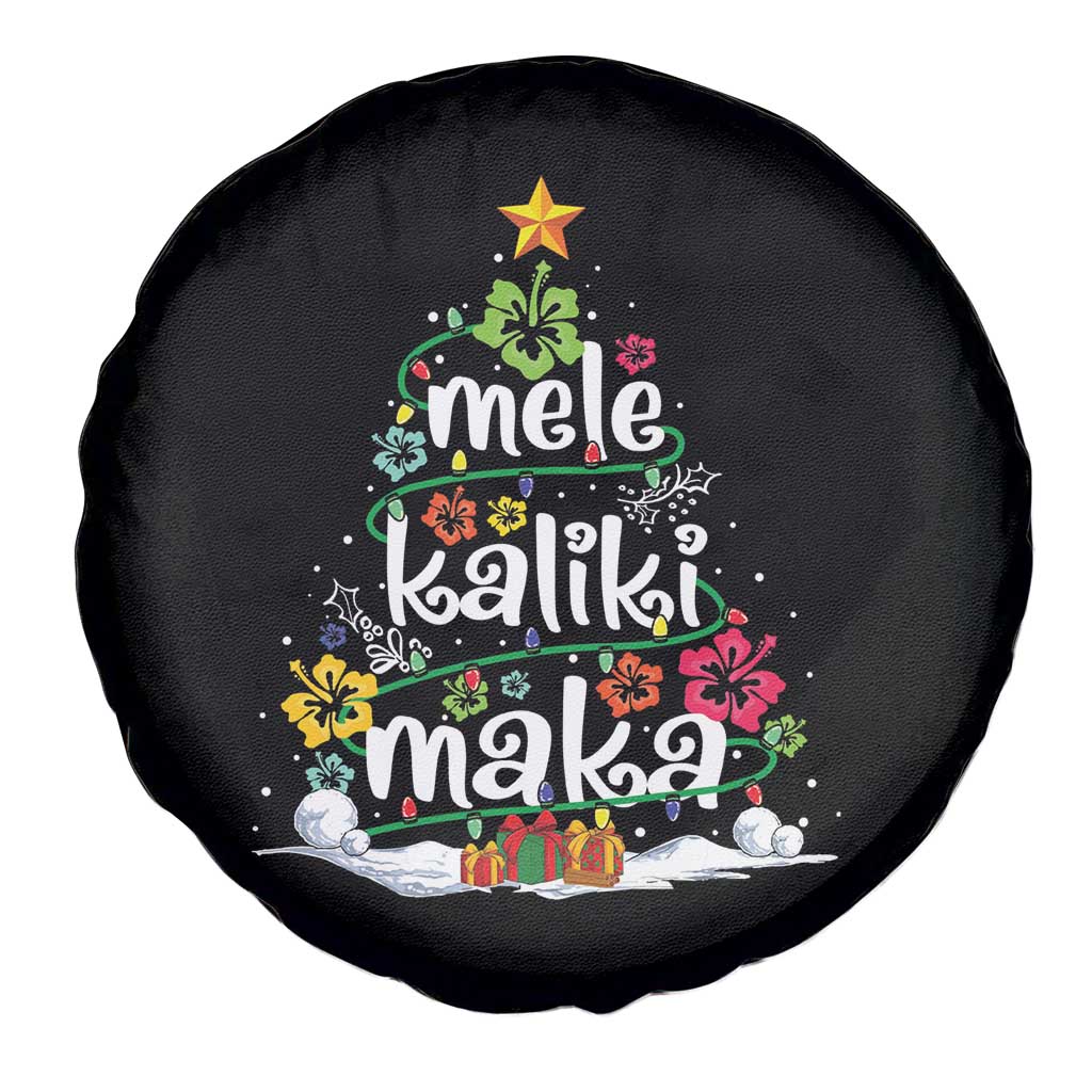 Tropical Hawaiian Christmas Spare Tire Cover Mele Kalikimaka Palm Tree Xmas in Hawaii TS02 Print Your Wear