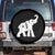 Trump 2024 Republican Elephant Spare Tire Cover US 47th President TS02 No hole Black Print Your Wear