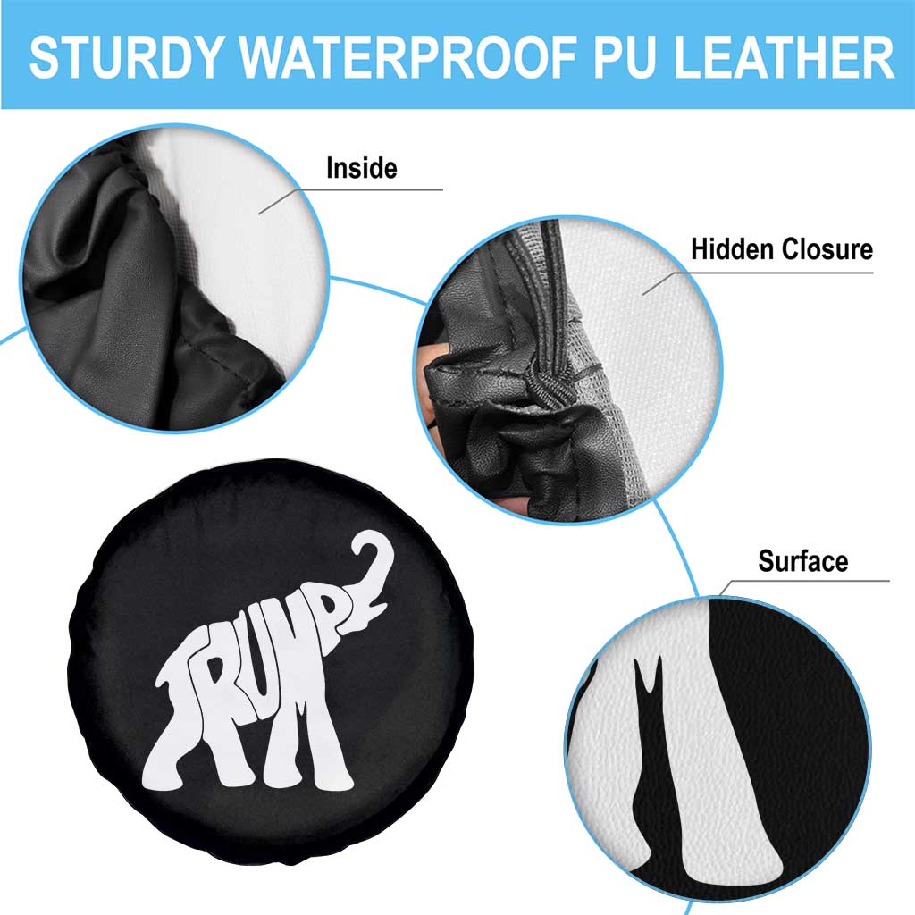 Trump 2024 Republican Elephant Spare Tire Cover US 47th President TS02 Print Your Wear