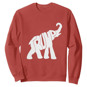 Trump 2024 Republican Elephant Sweatshirt US 47th President TS02 Red Print Your Wear
