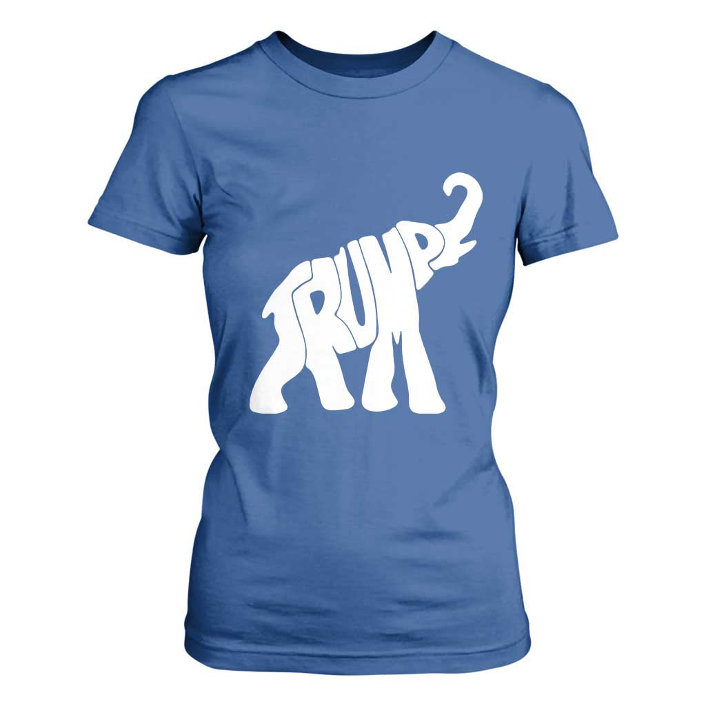 Trump 2024 Republican Elephant T Shirt For Women US 47th President TS02 Royal Blue Print Your Wear