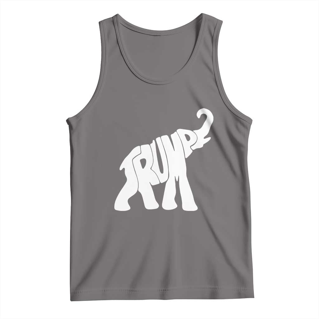 Trump 2024 Republican Elephant Tank Top US 47th President TS02 Deep Heather Print Your Wear