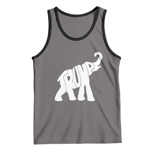 Trump 2024 Republican Elephant Tank Top US 47th President TS02 Deep Heather Black Print Your Wear